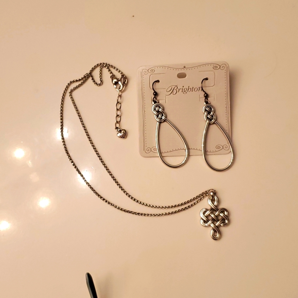Knotted Necklace and Earrings Set